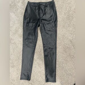 AKIRA Black Faux Leather Pants